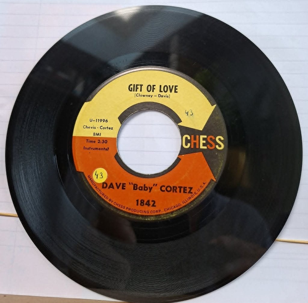 Popcorn Groove / Dave Baby Cortez - Gift Of Love, Gebruikt, Originele persing, 7 inch, Ophalen of Verzenden