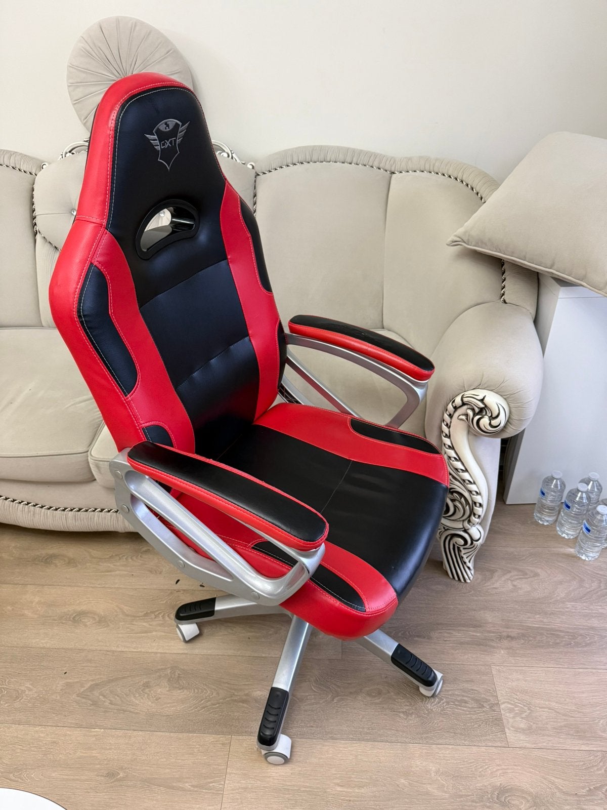Chaise bureau/gaming CXT, Rouge, Chaise de bureau de gaming, Enlèvement, Utilisé