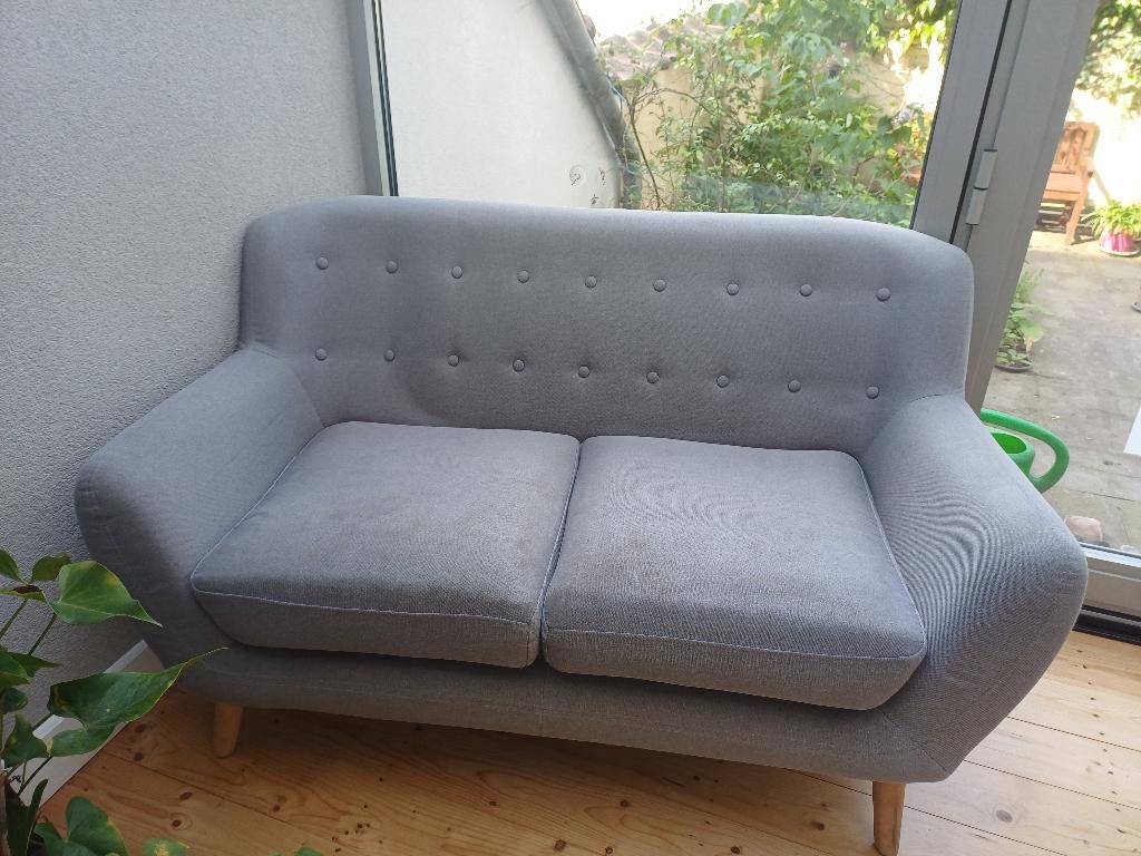 Canapé tissus 2-3 places Pomax Gris, Huis en Inrichting, Zetels | Zetels, Ophalen, Gebruikt, Épuré, scandinave, Tweepersoons