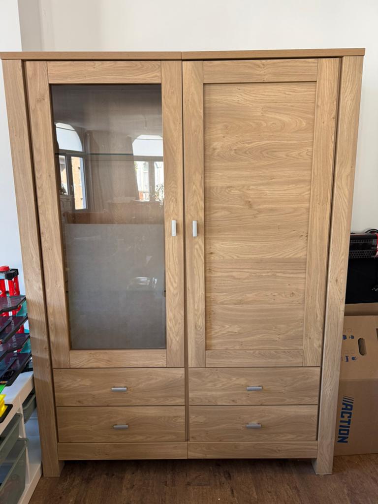 Meuble vitrine, Ophalen, Zo goed als nieuw, Glas