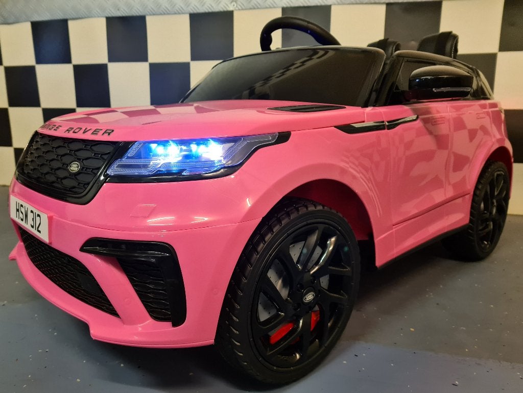 Kinderauto Range Rover Velar - soft start - leren zit - RC, Ophalen of Verzenden, Nieuw, Afstandsbediening