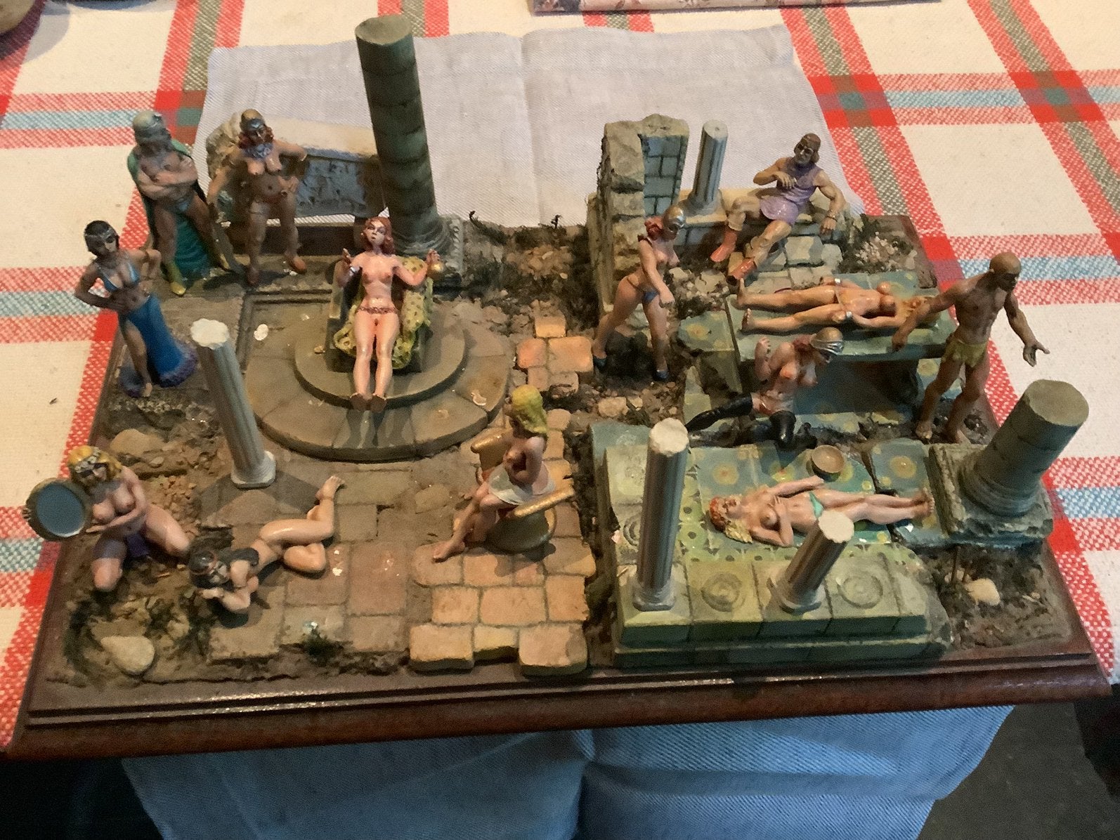 Diorama romeins tafereel, Hobby en Vrije tijd, Ophalen, Gebruikt