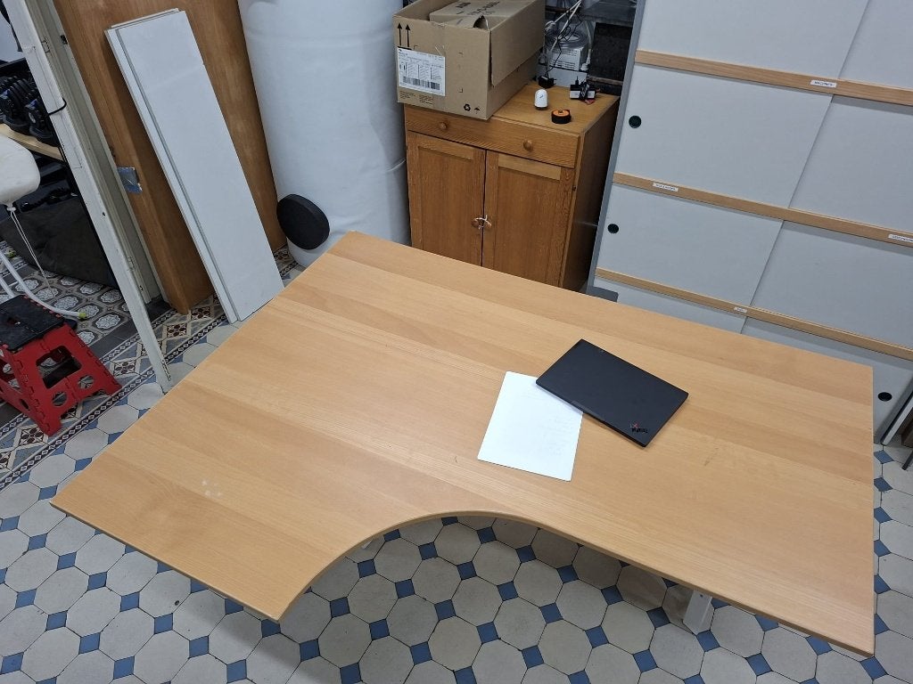 Hoekbureau 160x120cm, Huis en Inrichting, Bureaus, Ophalen, 160 cm, Gebruikt, 120 cm