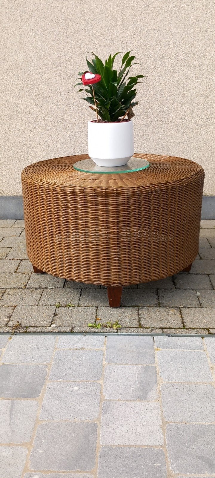 Table Rotin couleur miel, Enlèvement