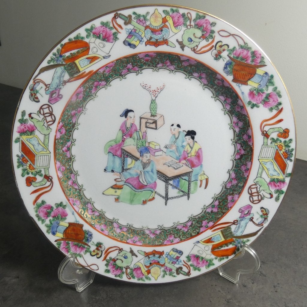 Chinees Rose Manderin bord 25, 5 cm [2039], Antiek en Kunst, Antiek | Porselein, Ophalen of Verzenden