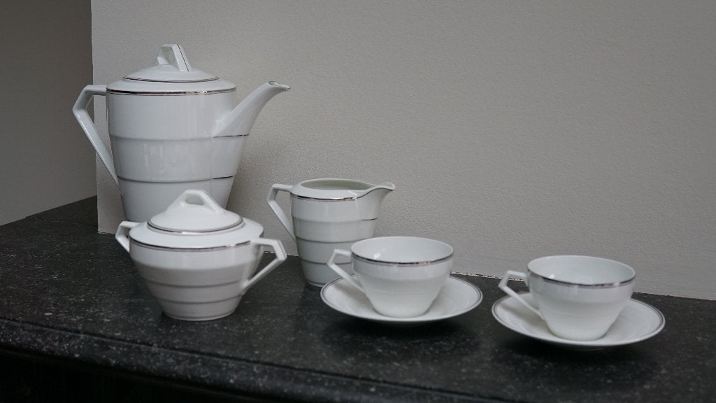 Art Deco koffieservies 12 personen – Tsjechoslow. ca. 1930, Ophalen