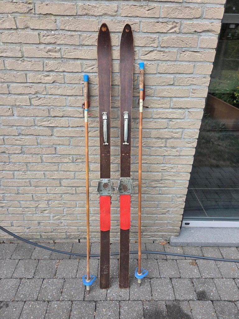 Ski Houten  decoratie met sticks, Ophalen