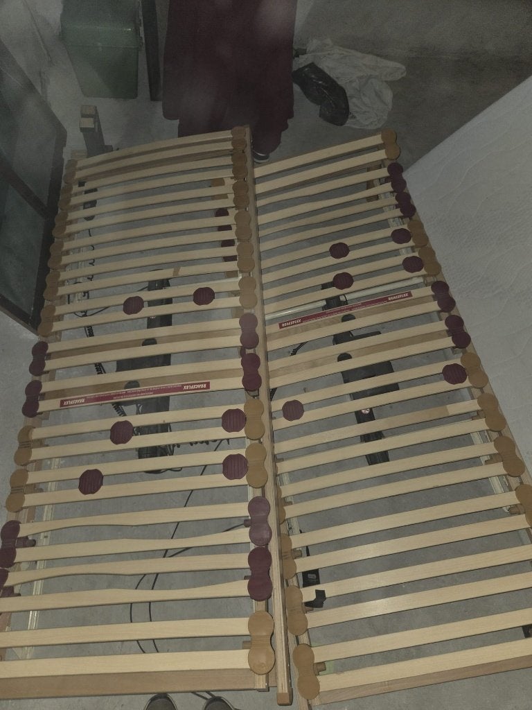 Elektrische lattenbodem verstelbaar 90x200 cm - Reagsflex, Ophalen, Gebruikt, 90 cm, Tweepersoons