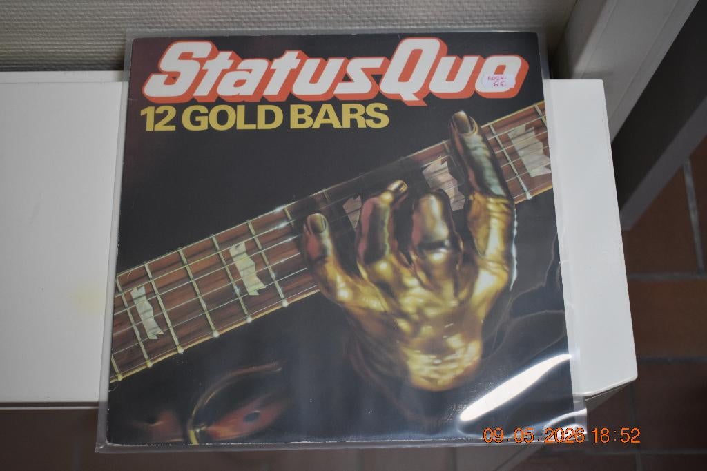 LP : Status Quo - 12 Gold Bars (Rock), Beschermende buitenhoes, Ophalen of Verzenden, Gebruikt