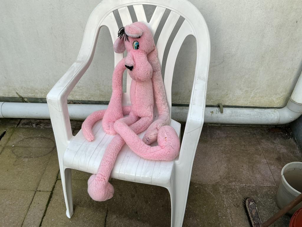 Panthère rose - ancienne peluche d’origine, Enlèvement ou Envoi, Comme neuf