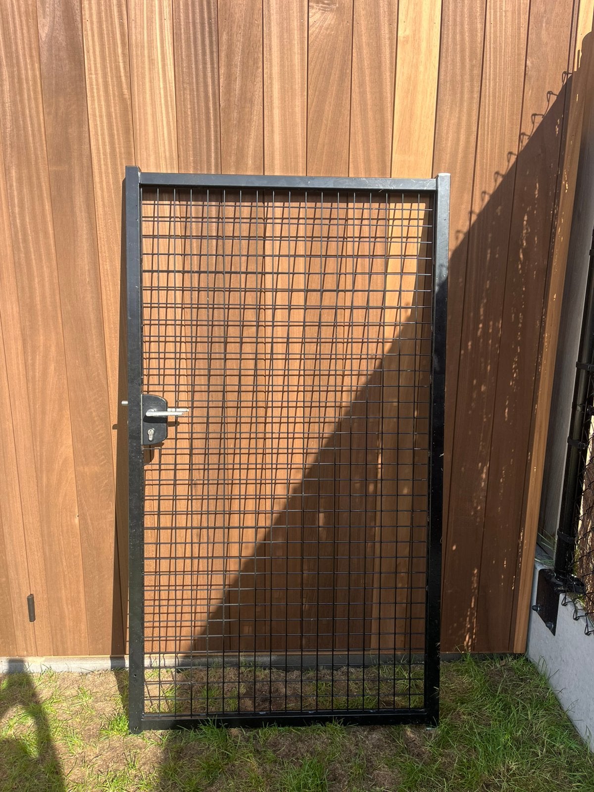 Zwart tuinpoortje, Tuin en Terras, Ophalen, Minder dan 100 cm, Aluminium, Zo goed als nieuw