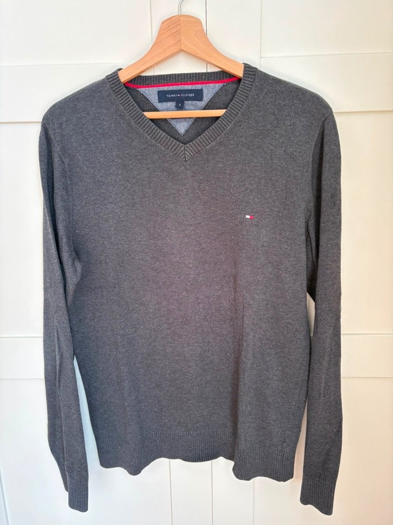 Hilfiger trui, Ophalen, Tommy hilfiger, Grijs, Gedragen