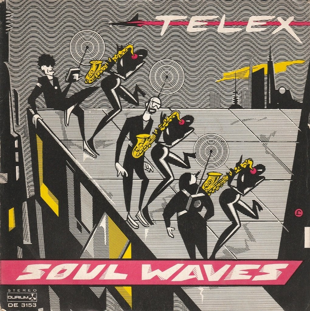 Telex - Soul Waves - Belpop, Enlèvement ou Envoi, Pochette photo, 7 inch, Utilisé