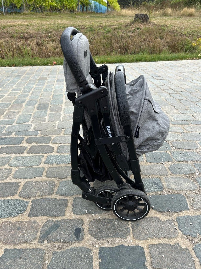Grijze Plooibuggy Bellettini. Lichtgewicht & Compact, Enlèvement, Utilisé, Autres marques, Dossier réglable