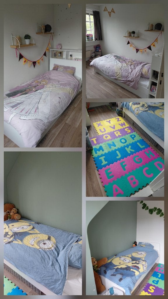 Wit kinderbed met opberger IKEA, Sommier à lattes, Enlèvement, 180 cm ou plus, 85 à 100 cm