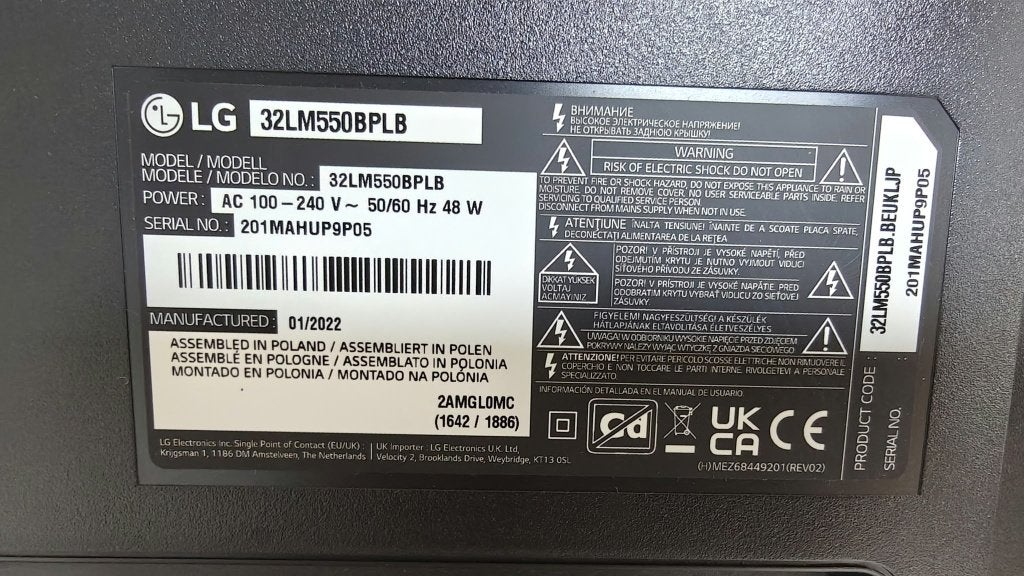 LG 32" TV, Ophalen, Gebruikt, 50 Hz, 80 tot 100 cm