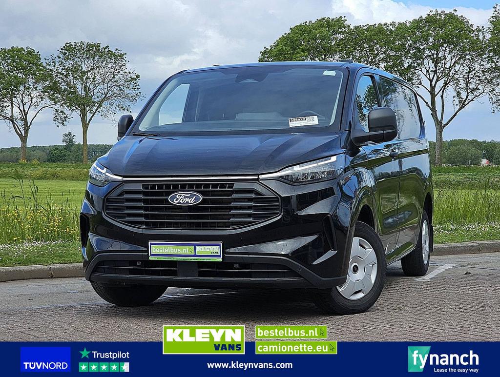 Ford TRANSIT CUSTOM 2.0 L1H1 Navi Trekhaak !, Auto's, Bestelwagens en Lichte vracht, Zwart, Bedrijf, Ford, Te koop