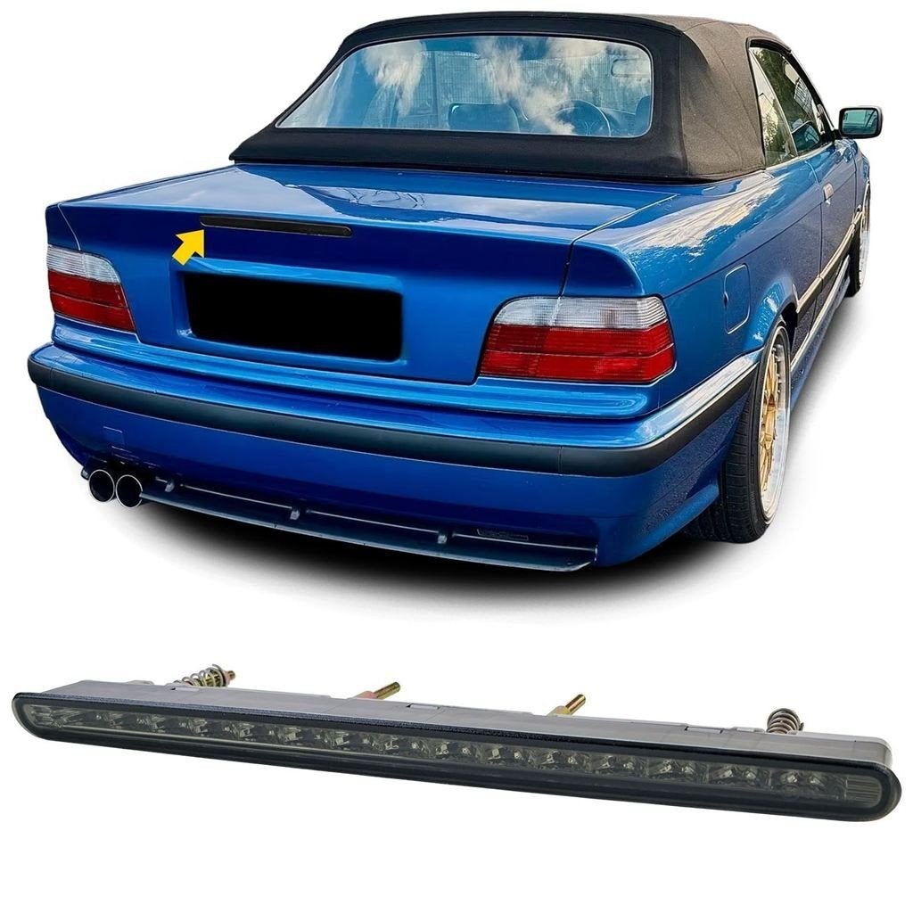 Derde Remlicht Voor BMW E36 Cabrio LED Zwart Smoke, Verzenden