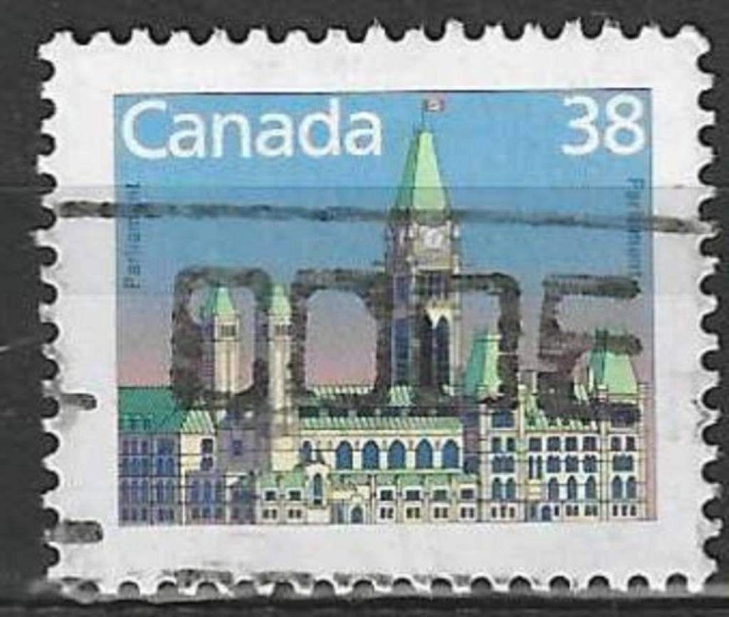 Canada 1988 - Yvert 1079 - Hôtel du Parlement canadien (ST), Envoi, Affranchi