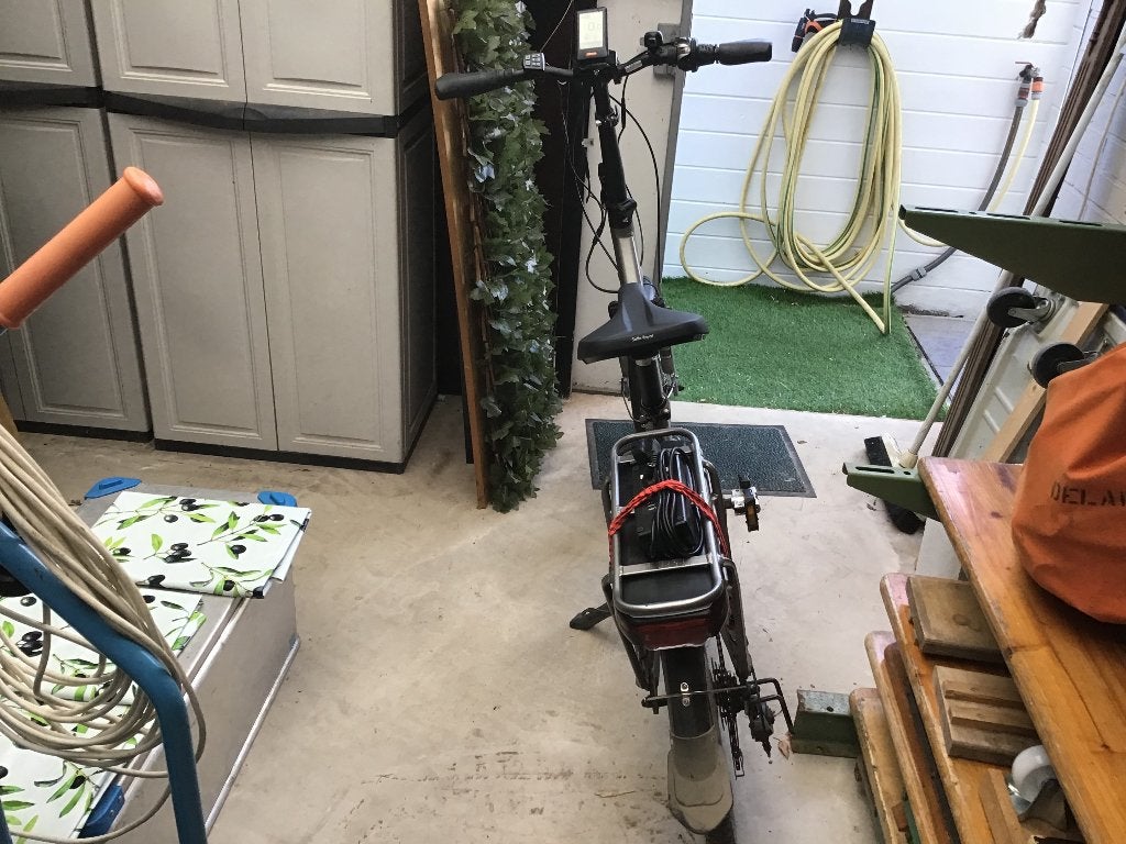 Elektrische plooifiets Veloci, Ophalen, Gebruikt, 30 tot 50 km per accu, Overige merken