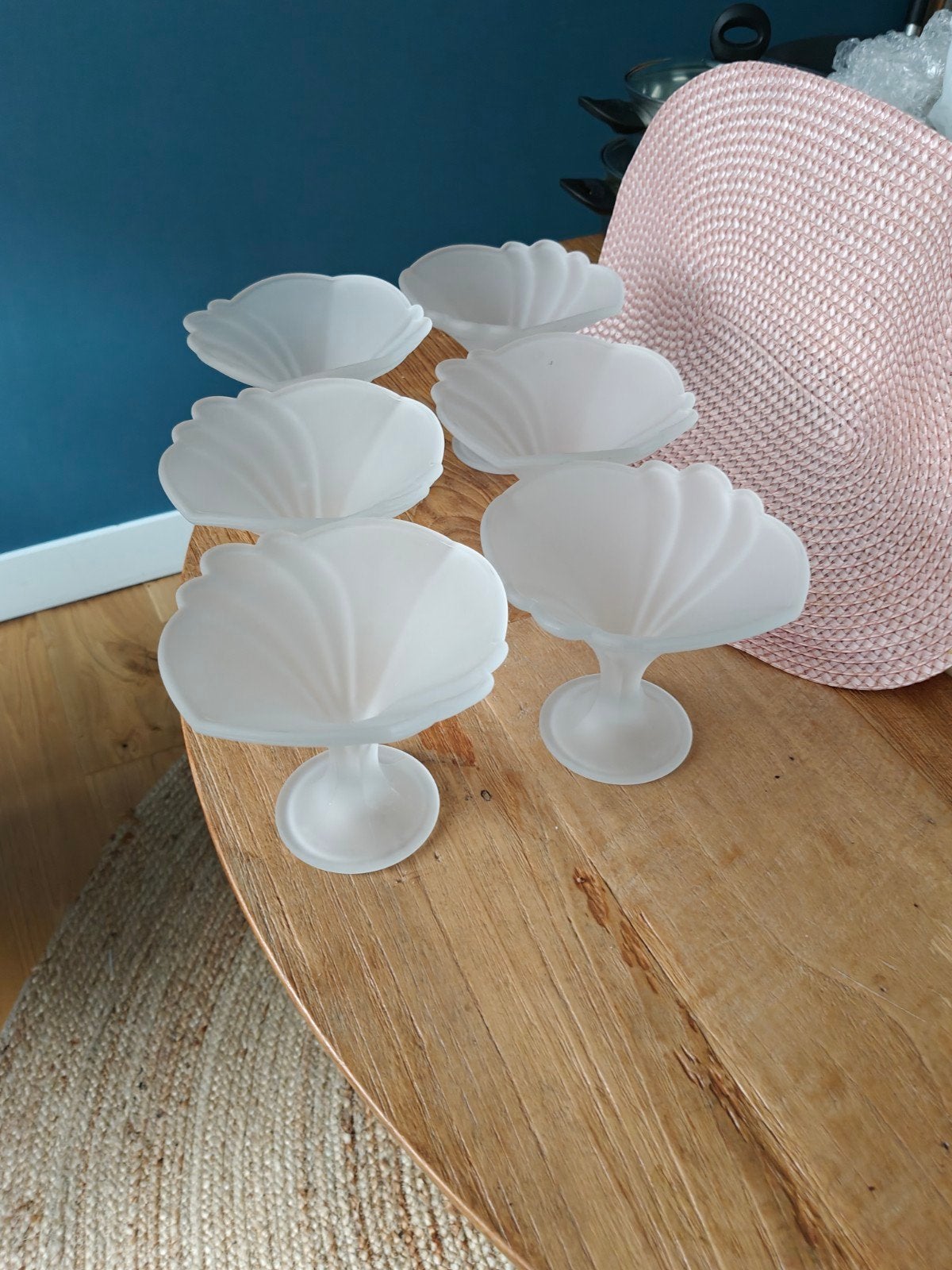 ijscoupes frosted glass, Ophalen, Glas