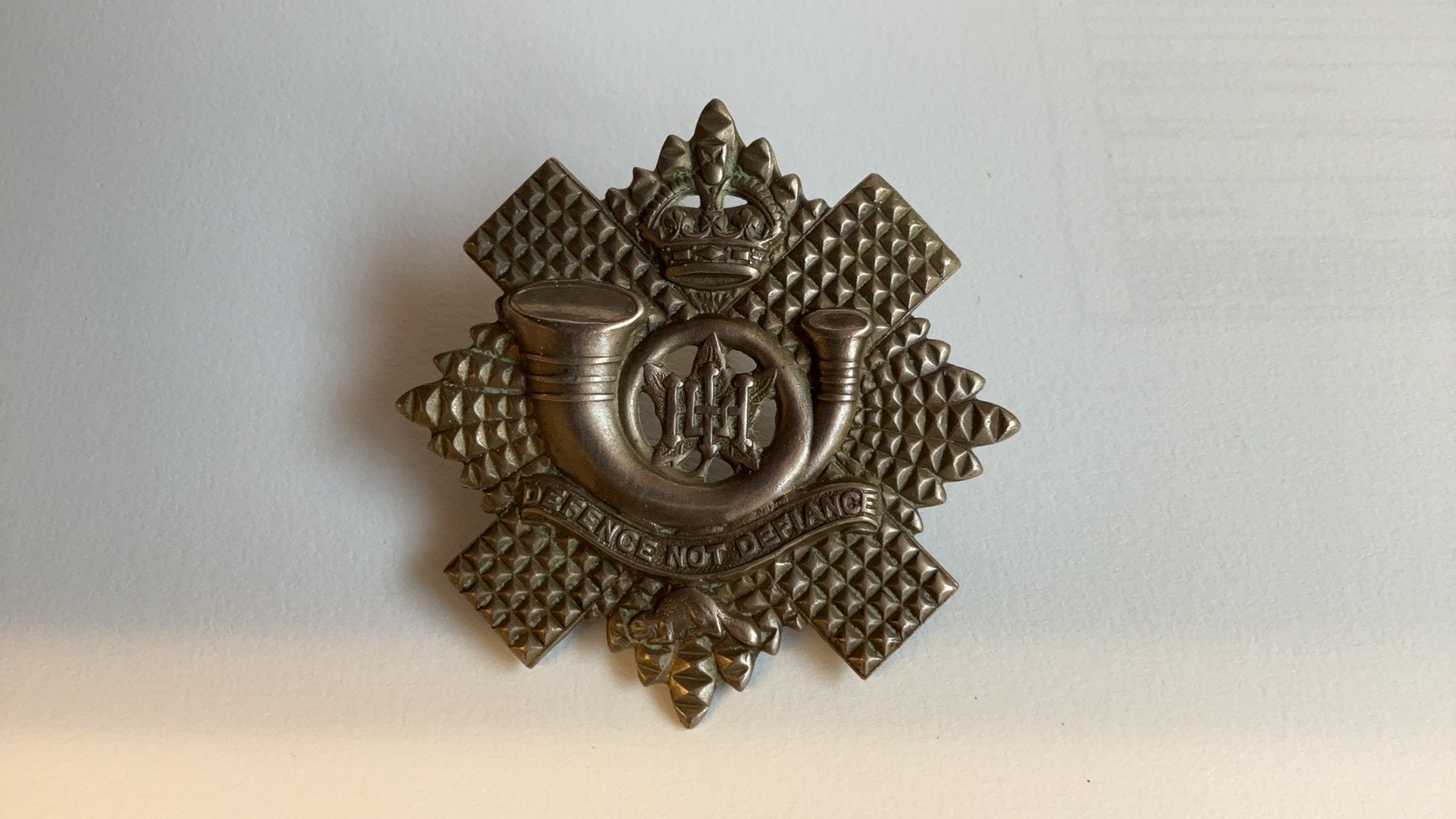 Originele Canadese HLI badge, Verzamelen, Militaria | Tweede Wereldoorlog, Ophalen of Verzenden