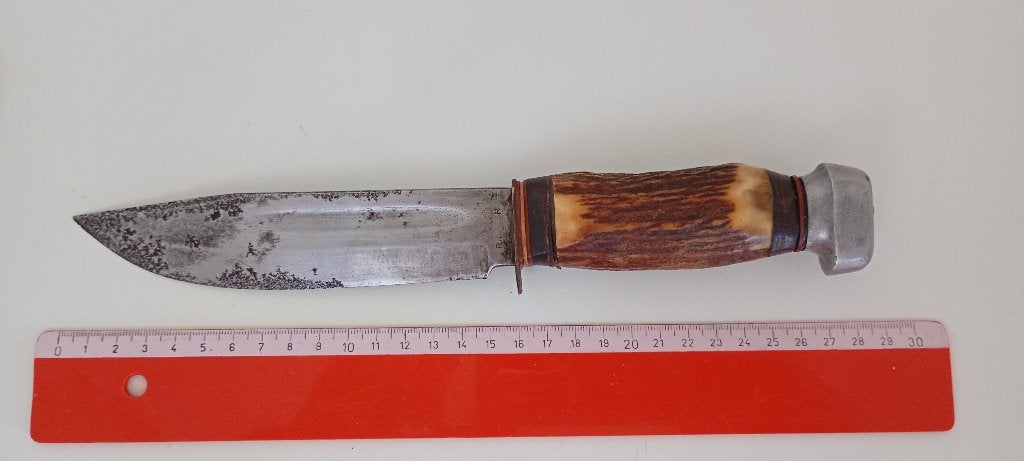 Très gros couteau Bowie ( 29 cm ), Collections, Objets militaires | Général, Enlèvement ou Envoi, Autres