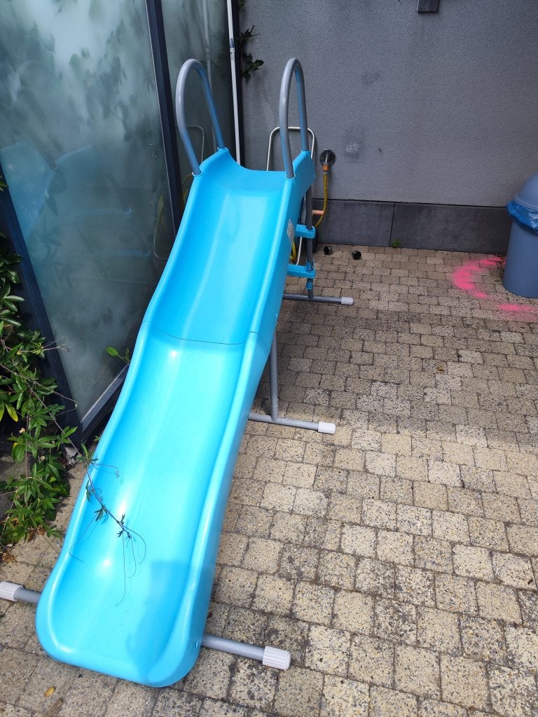 Kinderglijbaan (blauw, Intex 59005), Ophalen, Zo goed als nieuw, Glijbaan