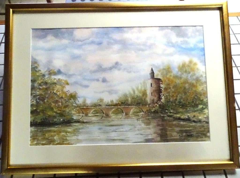 A VENDRE Aquarelle de S Trenchand ,année 1993 ?, Antiquités & Art, Aquarelle, Paysage, Enlèvement, Autres styles