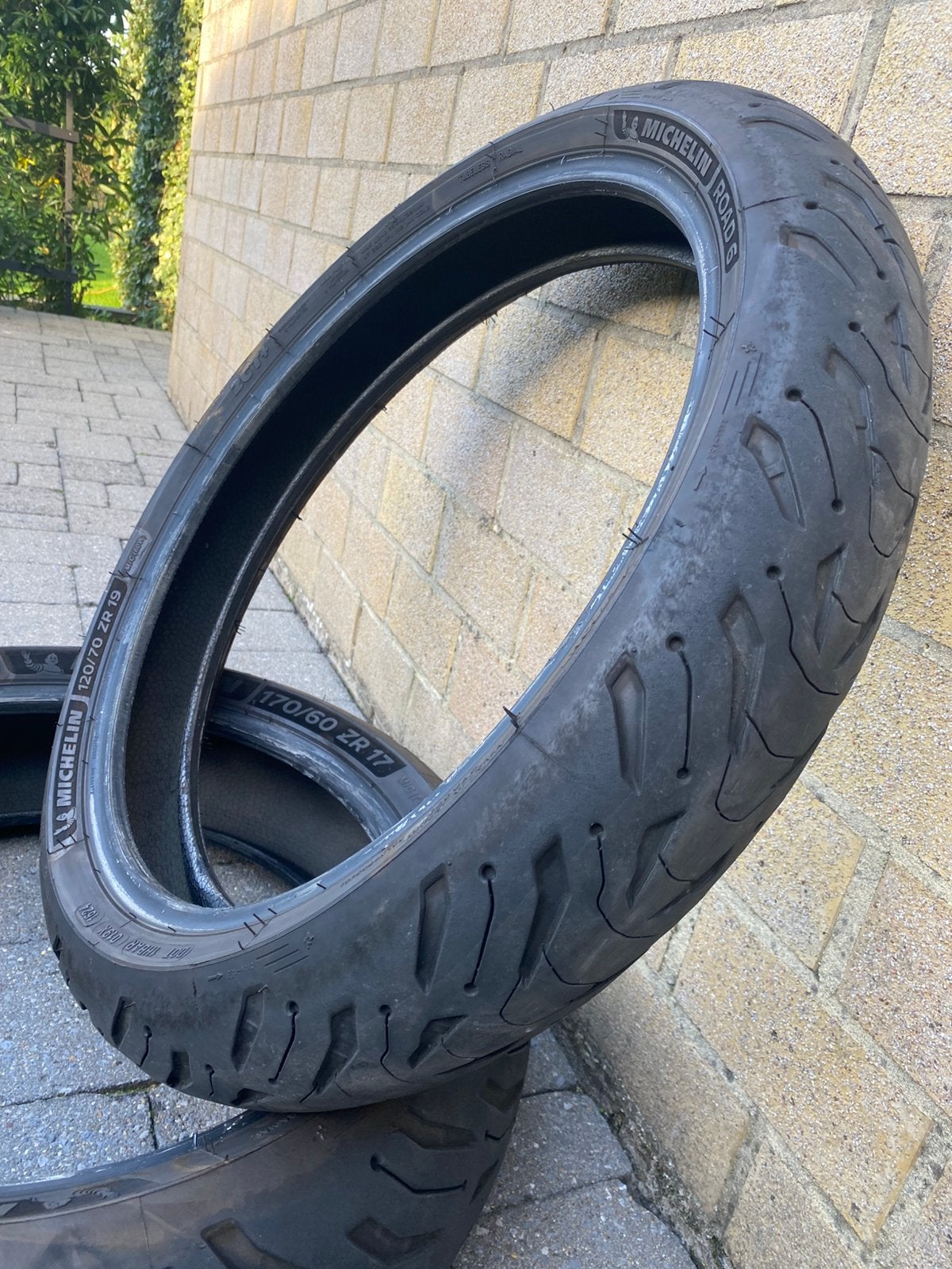 Set Michelin Banden 120/70ZR19 60W & 170/60ZR17 72W BMW GSA, Ophalen, Gebruikt