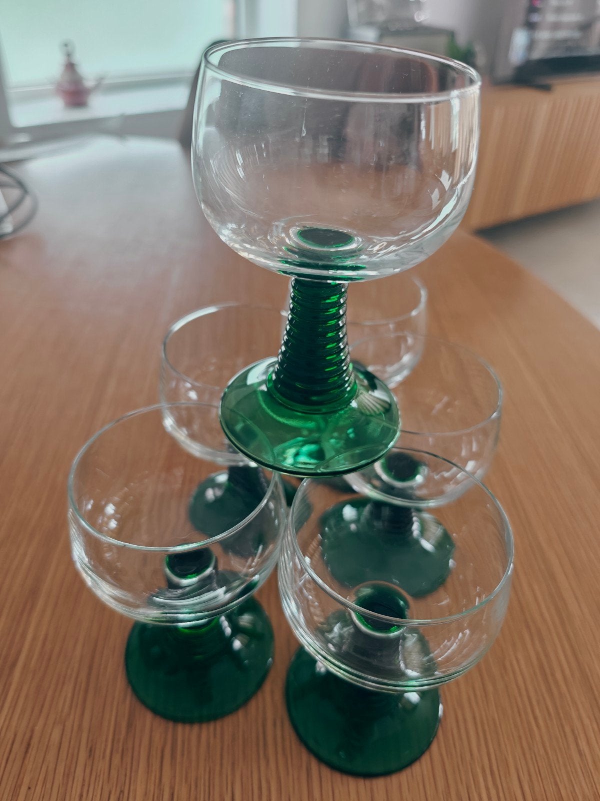 Vintage Roemer glazen, Ophalen