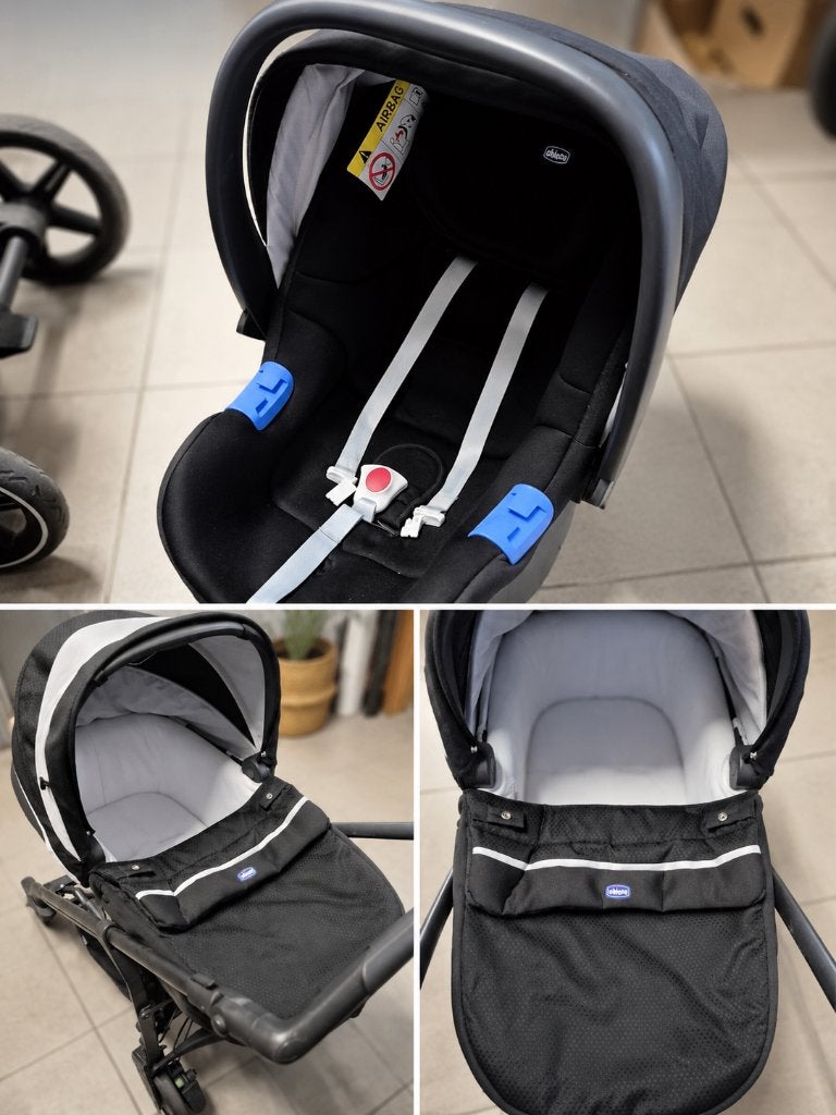 Chicco trio love kinderwagen 3-in-1, Kinderen en Baby's, Kinderwagens en Combinaties, Gebruikt, Met autostoeltje, Combiwagen, Ophalen