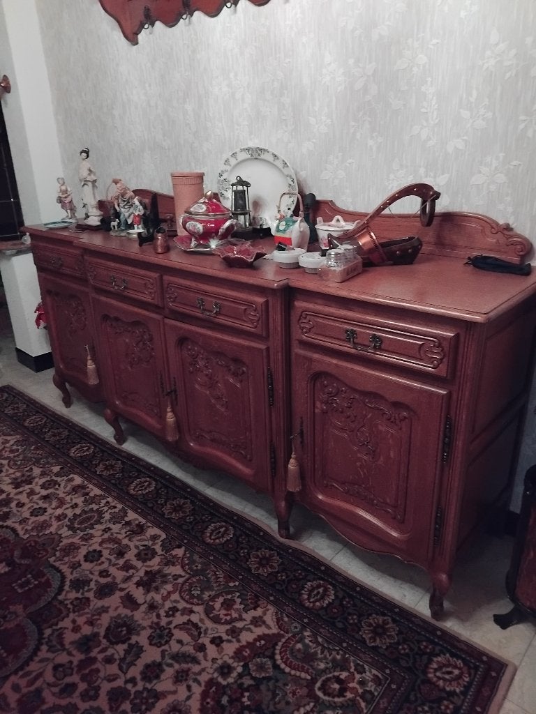 meuble buffet, vitrine salle à manger et 6 chaises, Enlèvement, Comme neuf