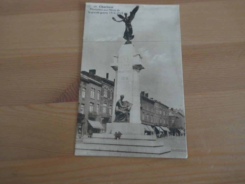 charleroi monument aux héros de la grande guerre 14-18, Verzenden, Ongelopen, Henegouwen