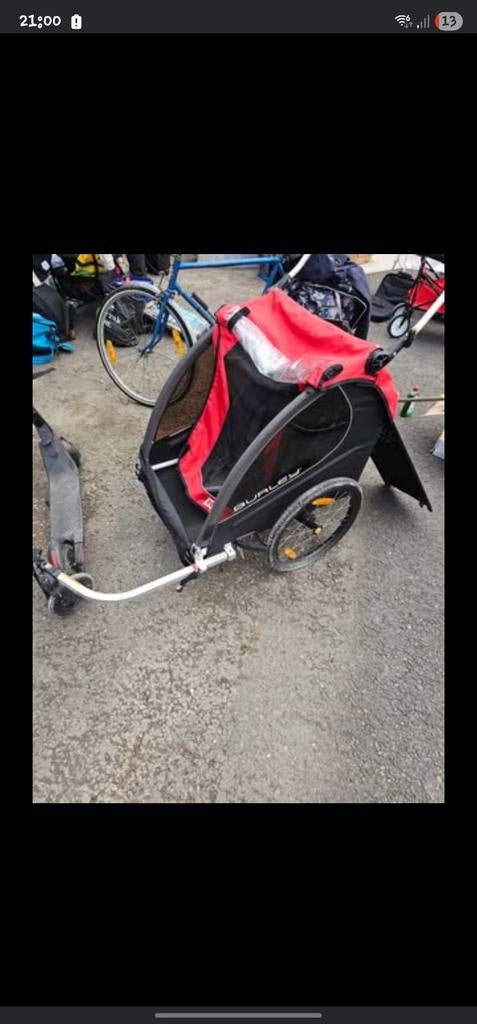 Fietskar burley nieuwstaat, Ophalen