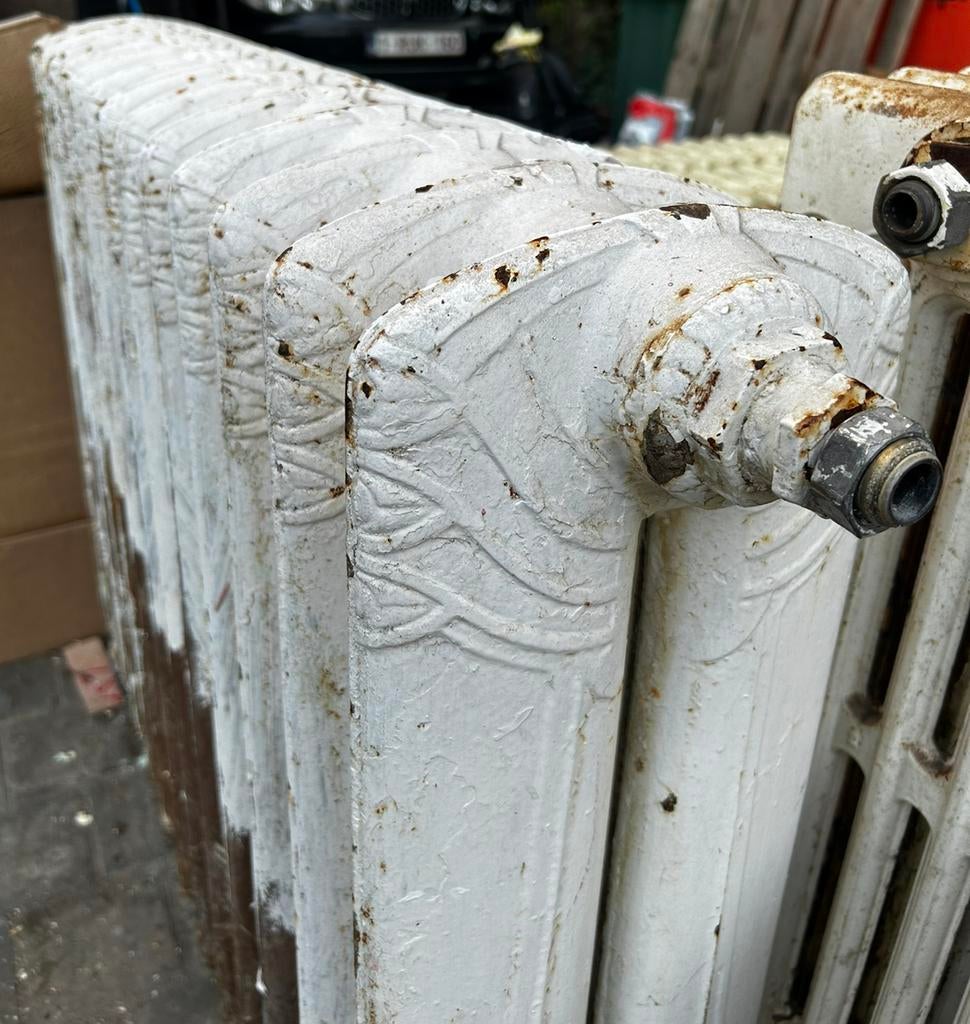 Gietijzeren radiator met motief, Enlèvement, Comme neuf, Radiateur
