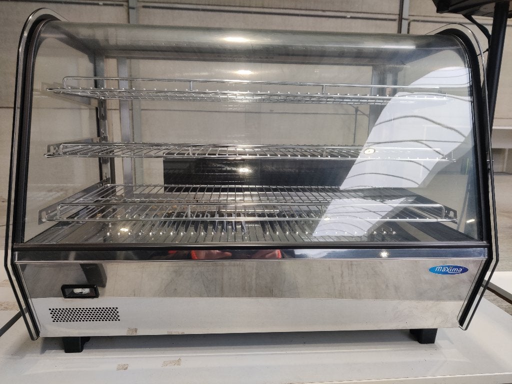 Warmhoudvitrine - 160 L - 85,6 cm - 3 Niveaus Maxima, Enlèvement, Utilisé, Mobilier