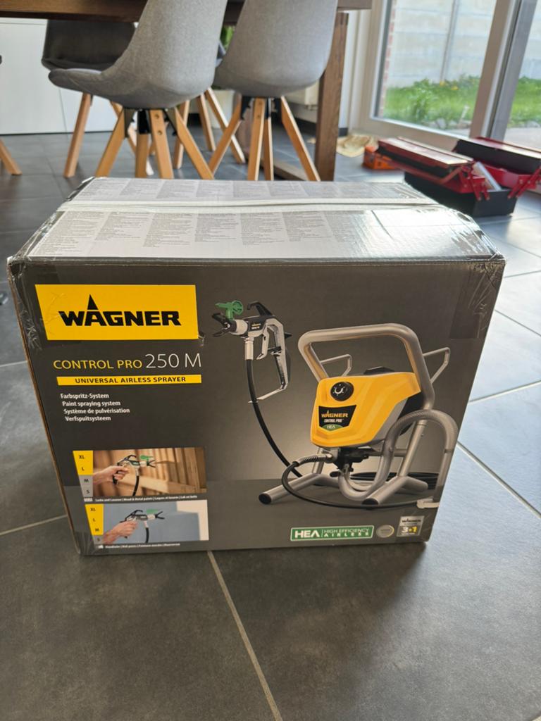 Wagner Control Pro 250M, Ophalen of Verzenden, Zo goed als nieuw, Verfspuit of Verfpomp