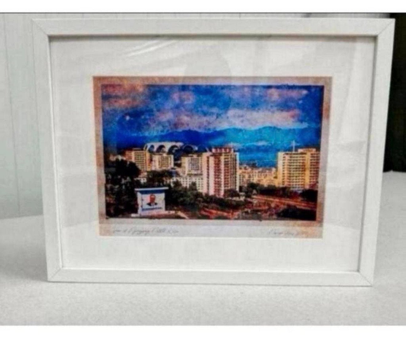 Uitzicht Pyongyang Noord-Korea A3 Aquarel in print Art Kunst, Ophalen of Verzenden, Nieuw, Hout, Overige typen