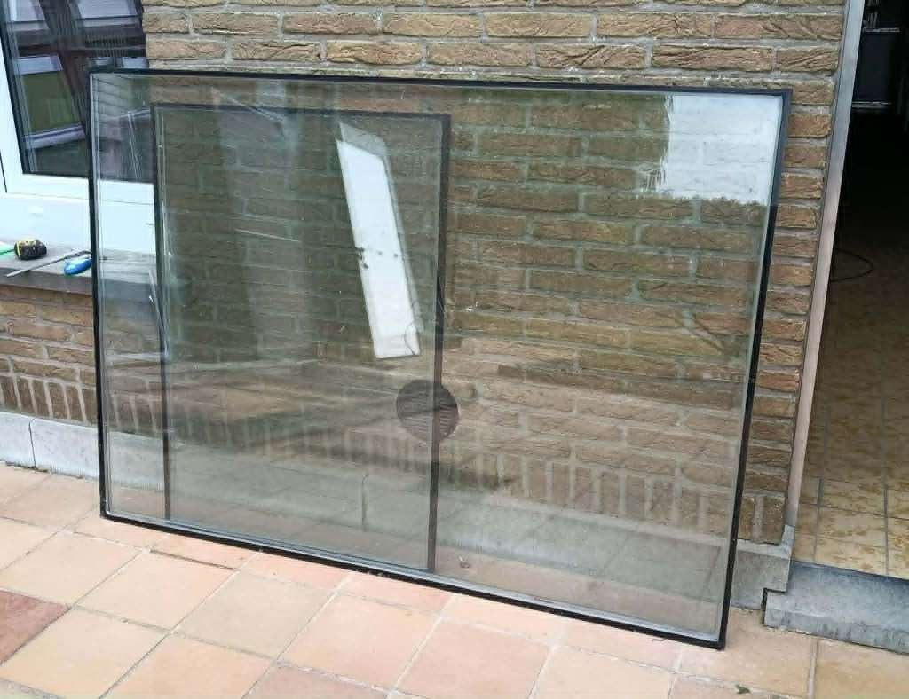 dubbel glas 3 stuks, Doe-het-zelf en Bouw, Ophalen, Overige materialen, Gebruikt, Overige typen