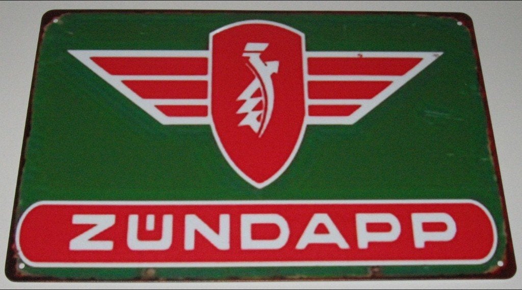 ZUNDAPP : Metalen Bord Classic Logo Zundapp, Verzamelen, Verzenden, Nieuw, Reclamebord