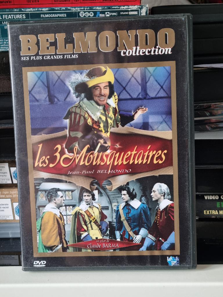 Les 3 Mousquetaires, JP Belmondo, Michel Galabru, Cd's en Dvd's, Ophalen of Verzenden