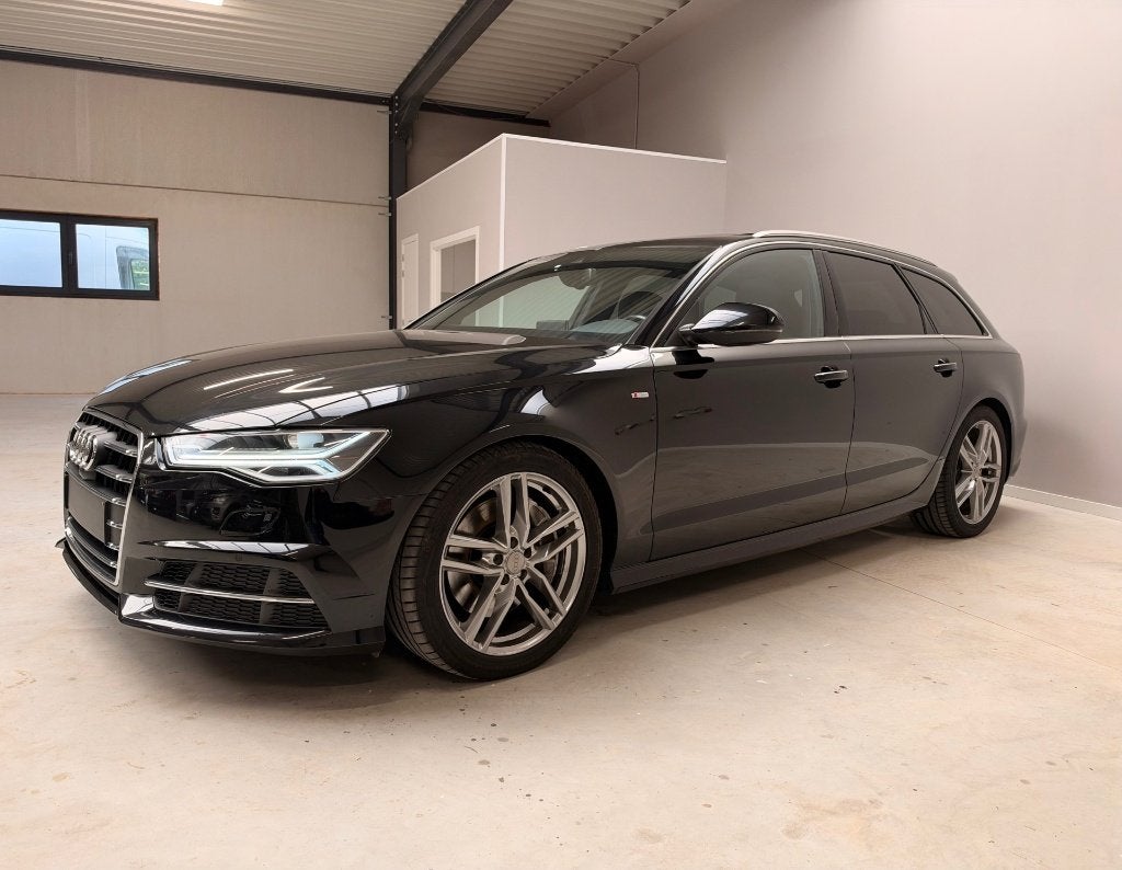Audi A6 3.0 TDI Biturbo Quattro S Line Pano Keyless Led Navi, Auto's, Automaat, Dealer onderhouden, 164 g/km, Zwart