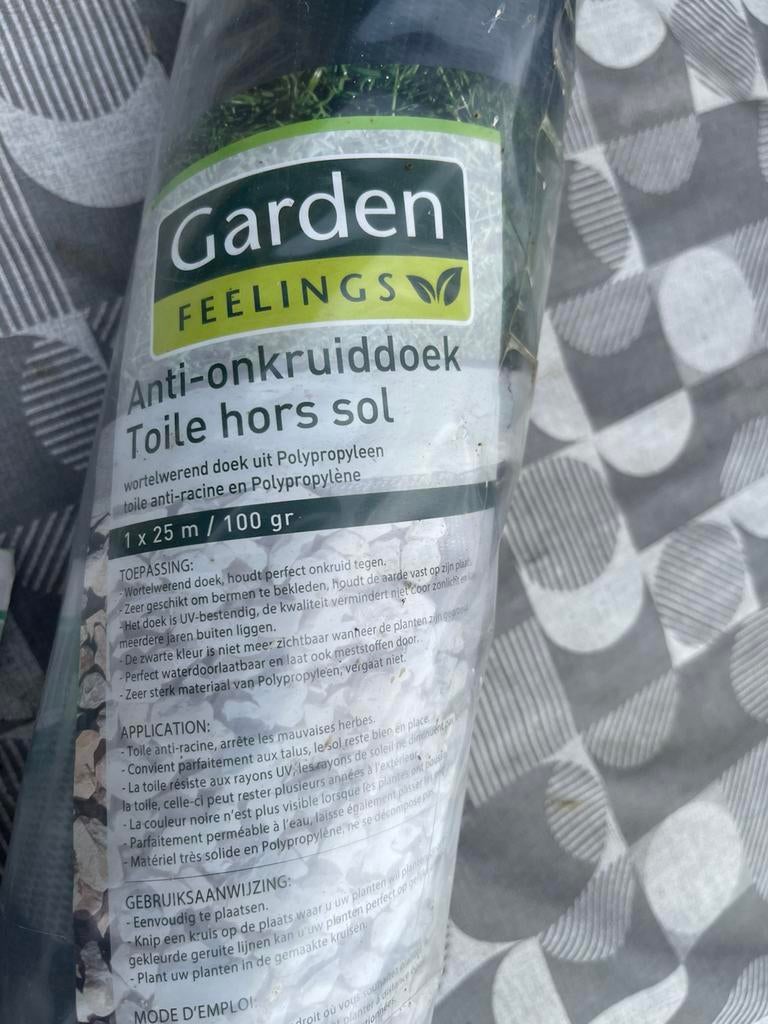 Doek tegen onkruid, Jardin & Terrasse, Pesticides, Enlèvement, Comme neuf, Répression des mauvaises herbes