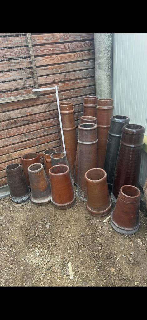 Oude schouwpijpen in goede staat prijs per stuk, Doe-het-zelf en Bouw, Buizen en Afvoer, Ophalen, Zo goed als nieuw