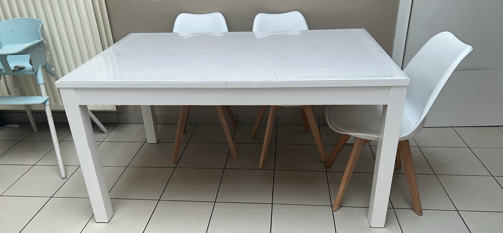 Eetafel wit, Huis en Inrichting, Ophalen