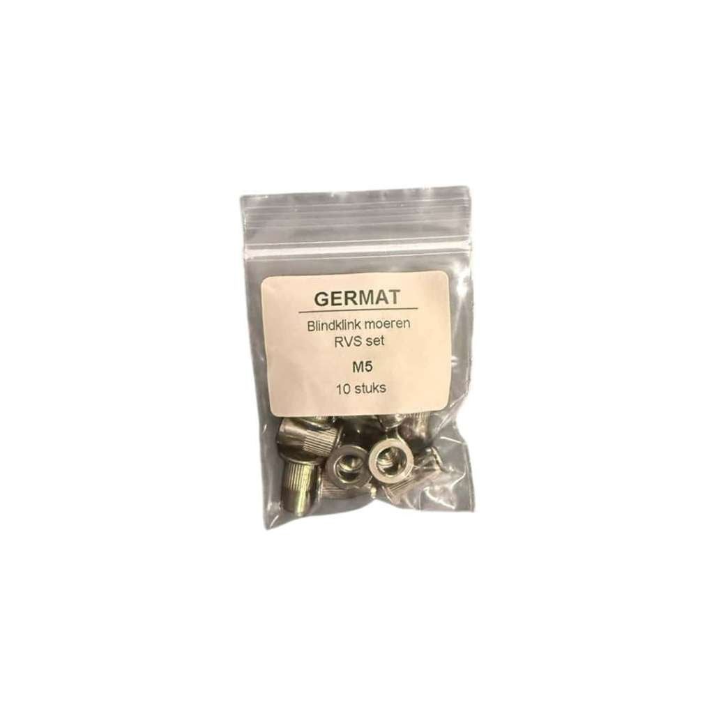 Écrous à riveter Germat M5 en acier inoxydable, Enlèvement ou Envoi, Neuf, Plastique