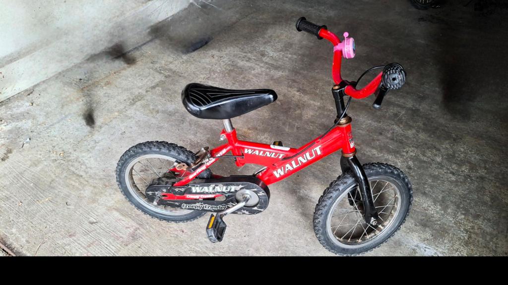 Rode Kinderfiets van 14inch, Fietsen en Brommers, Fietsen | Kinderfietsjes, Ophalen, Nieuw, Velgrem, Minder dan 16 inch