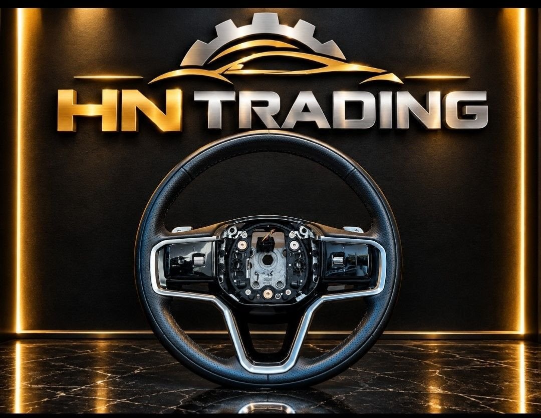 Origineel Range Rover L460 / Sport L491 Leder Stuurwiel Zwar, Gebruikt, -, -, Ophalen of Verzenden
