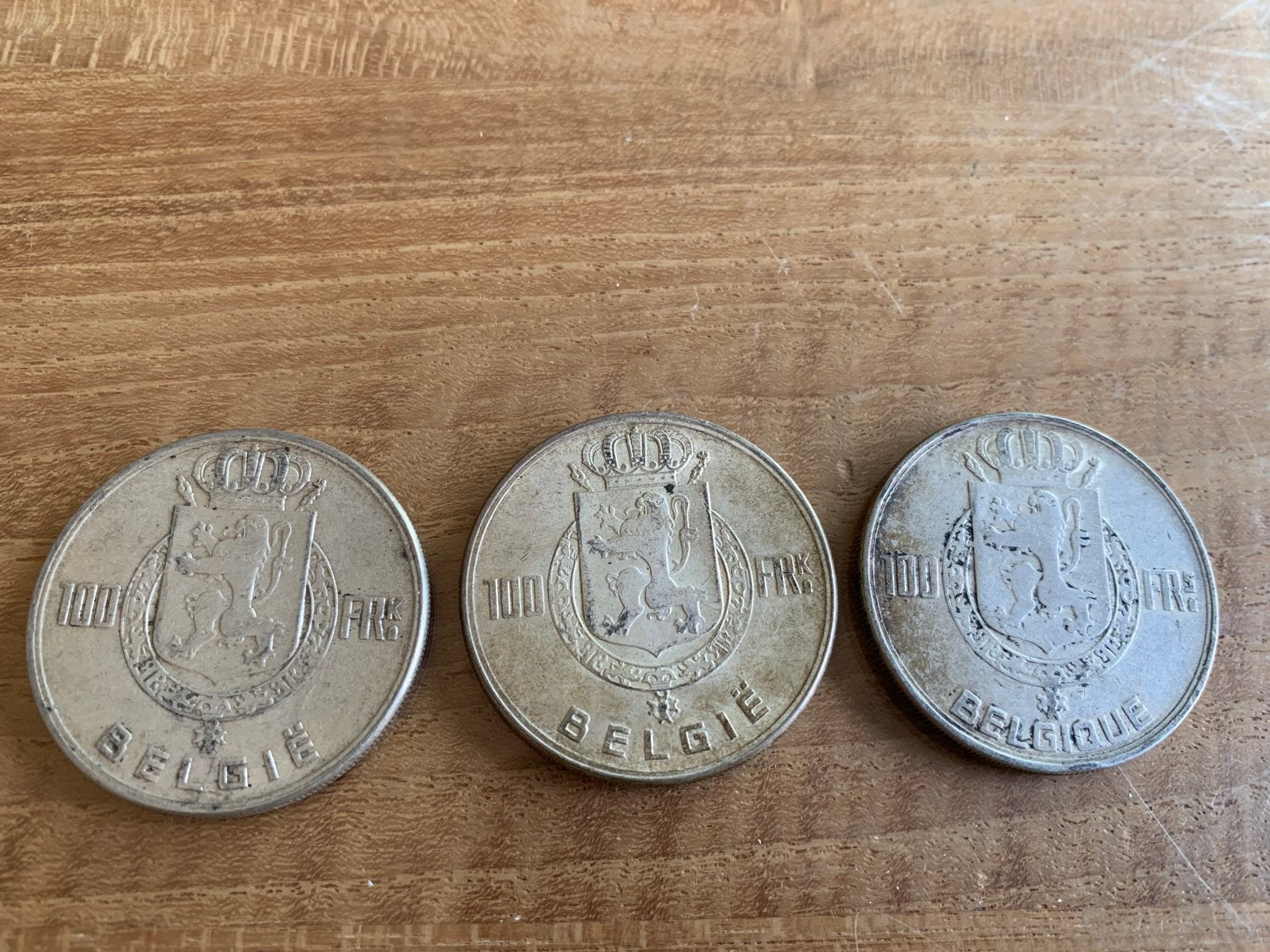 Munt van 100 Belgische frank. Per stuk 15€, Postzegels en Munten, Ophalen, Zilver